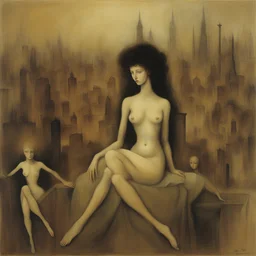 a city by Leonor Fini