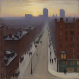 a city by Lilla Cabot Perry