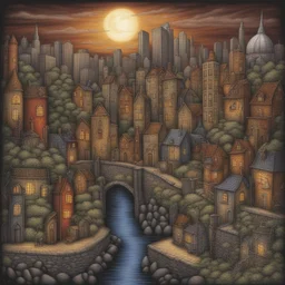 a city by Lisa Parker