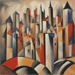a city by Liubov Sergeevna Popova