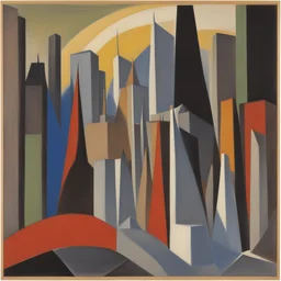 a city by Lorser Feitelson