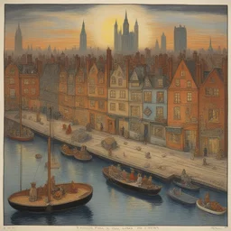 a city by Louis Wain