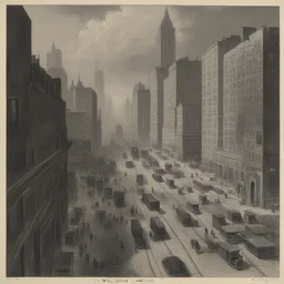 a city by Louis Weldon Hawkins