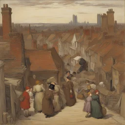 a city by Lucy Madox Brown