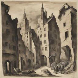 a city by Ludwig Meidner