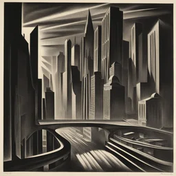 a city by Lynd Ward