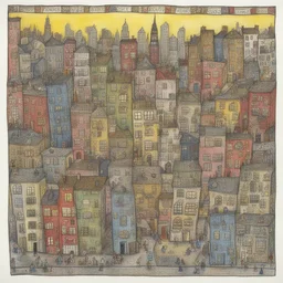 a city by Lynda Barry