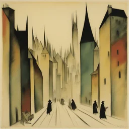 a city by Lyonel Feininger