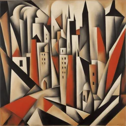 a city by Lyubov Popova