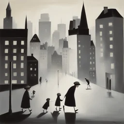 a city by Mackenzie Thorpe
