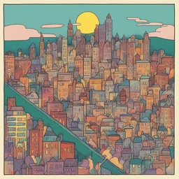 a city by Maggie Laubser