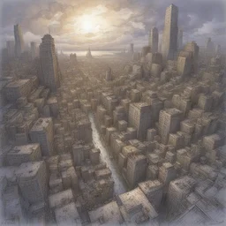 a city by Marc Silvestri
