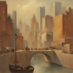 a city by Margaret Brundage