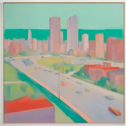 a city by Maria Lassnig