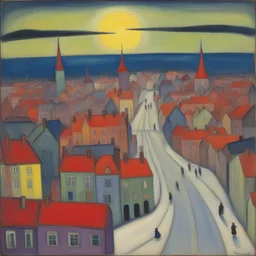 a city by Marianne von Werefkin