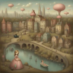a city by Mark Ryden