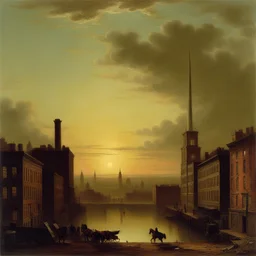 a city by Martin Johnson Heade