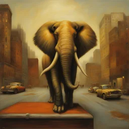 a city by Martin Wittfooth