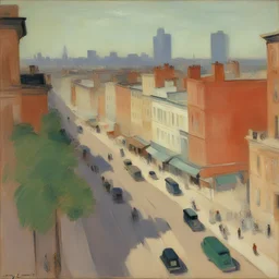 a city by Mary Cassatt