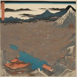 a city by Masami Teraoka