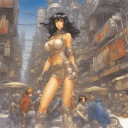 a city by Masamune Shirow