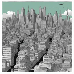 a city by Matt Wagner