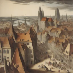a city by Matthias Grünewald