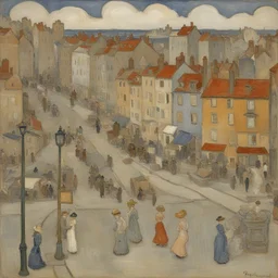 a city by Maurice Prendergast