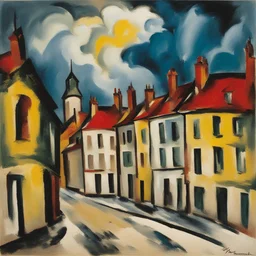 a city by Maurice de Vlaminck