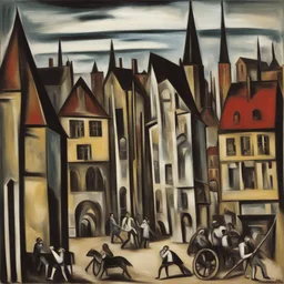 a city by Max Beckmann