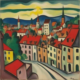 a city by Max Pechstein