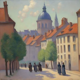 a city by Maximilien Luce