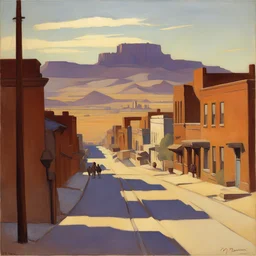 a city by Maynard Dixon