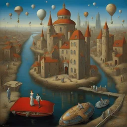 a city by Michael Cheval