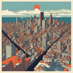 a city by Michael Cho
