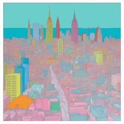 a city by Michael Craig-Martin