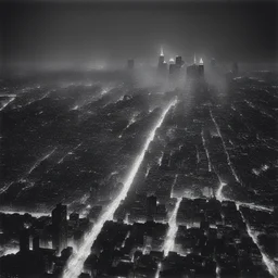a city by Michael Kenna