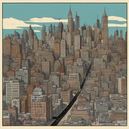 a city by Mike Sekowsky