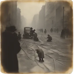 a city by Miroslav Tichý