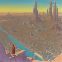 a city by Moebius