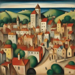 a city by Moise Kisling