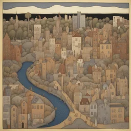 a city by Morris Hirshfield