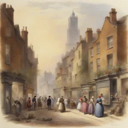 a city by Myles Birket Foster