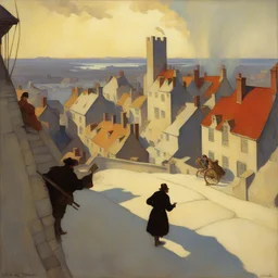 a city by N.C. Wyeth