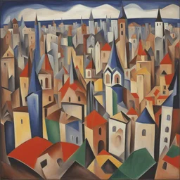 a city by Natalia Goncharova