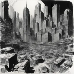 a city by Neal Adams