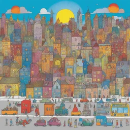a city by Nick Sharratt