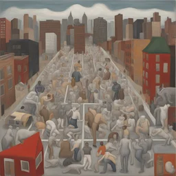 a city by Nicole Eisenman