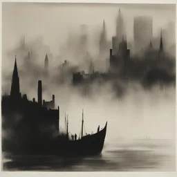 a city by Norman Ackroyd