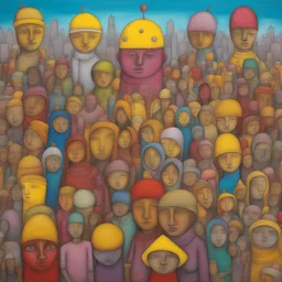 a city by OSGEMEOS